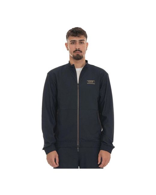 EA7 Full Zip Sweatshirt in het Blue voor heren