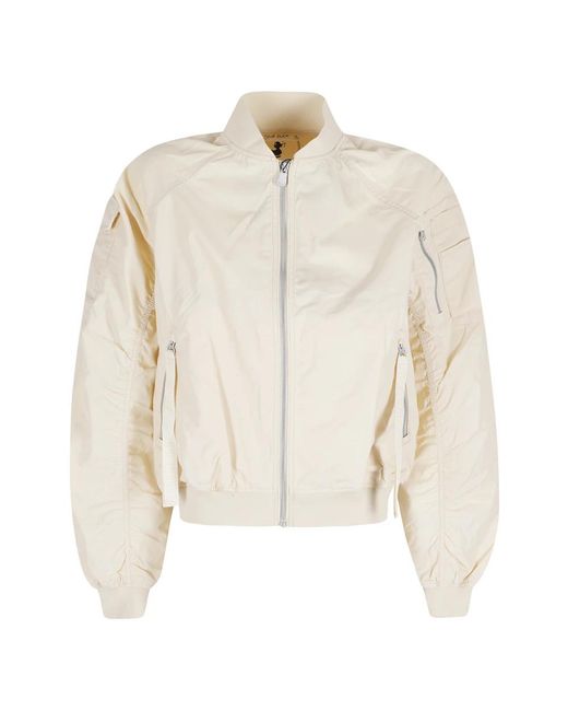 Save The Duck Natural Bomber Jackets