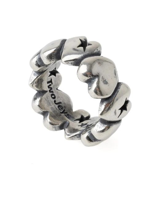 Twojeys Metallic Rings