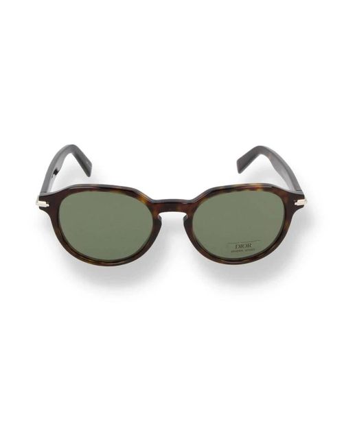 Dior Runde/ovale havana acetat sonnenbrille in Green für Herren