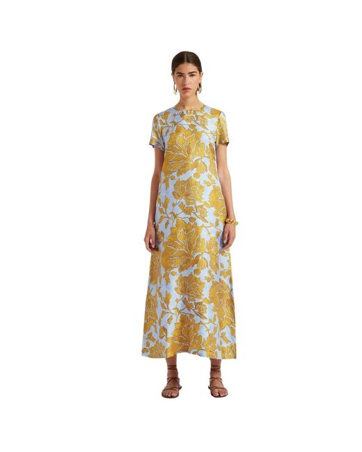 Midi Dresses LaDoubleJ de color Metallic