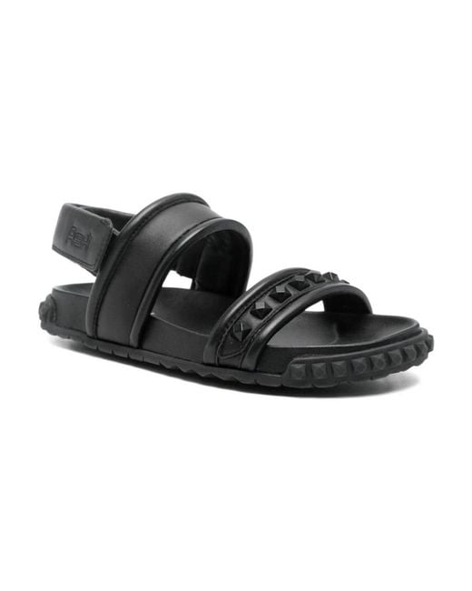 Flat Sandals Ash en coloris Black