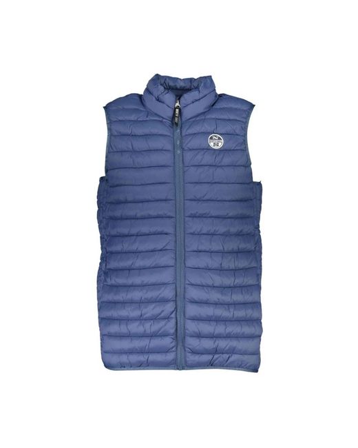 North Sails Blue Waistcoats for men