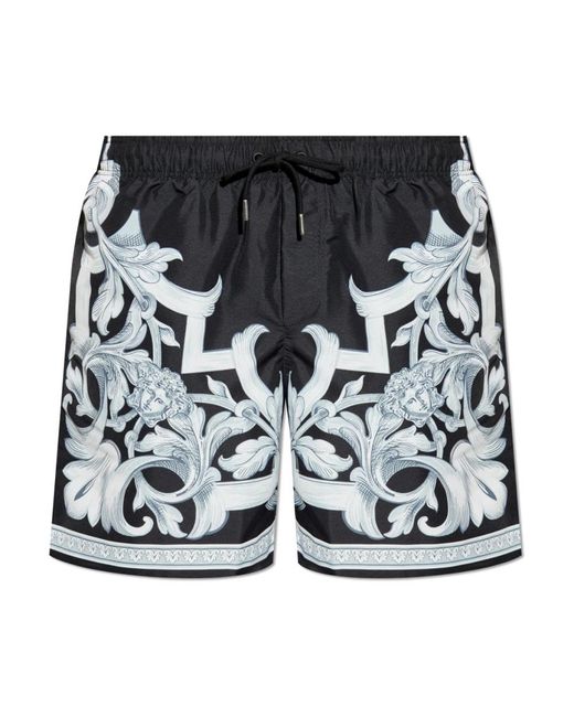 Beachwear Versace de hombre de color Black