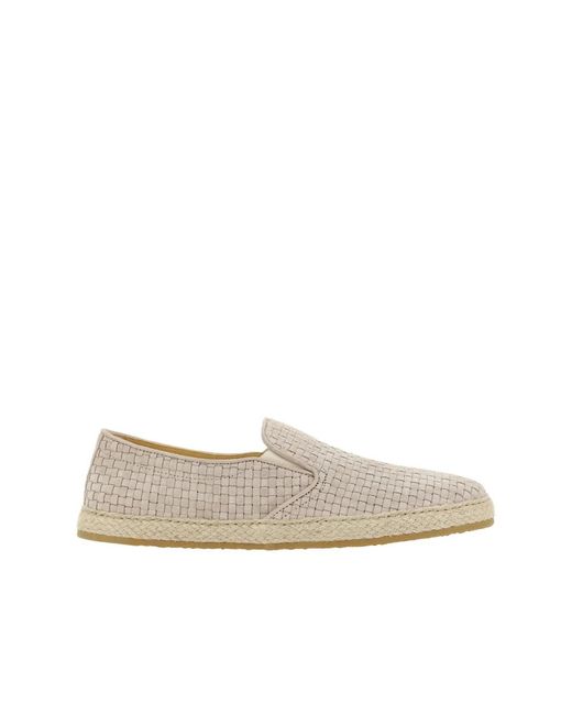 Brunello Cucinelli Natural Leather Loafers for men