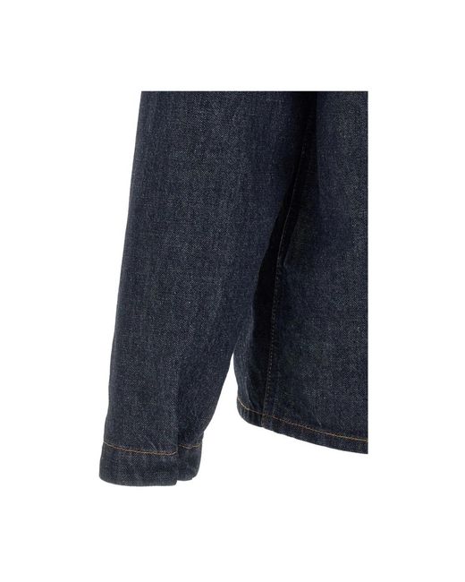 Stone Island Blue Denim Cotton Jacket for men