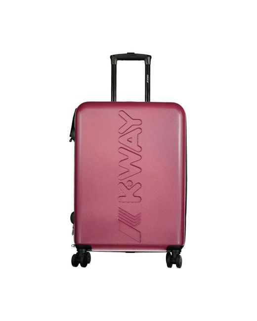 K-Way Pink Lila Handtasche Aus Polycarbonat