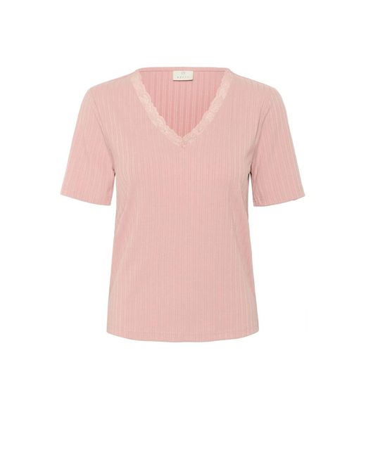 T-Shirts di Kaffe in Pink