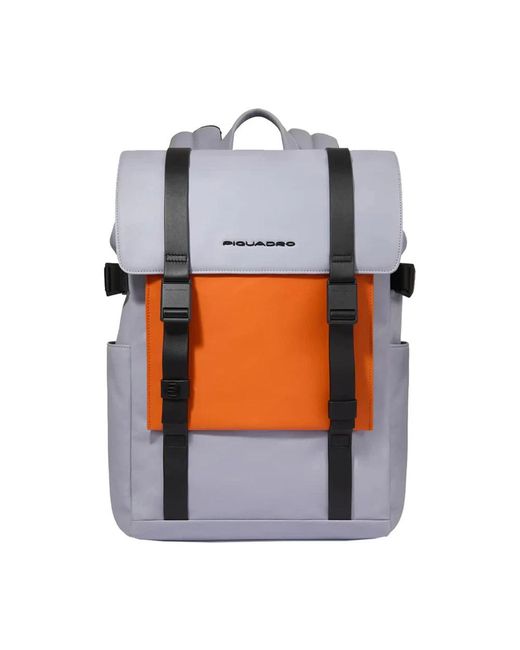Piquadro Orange Backpacks