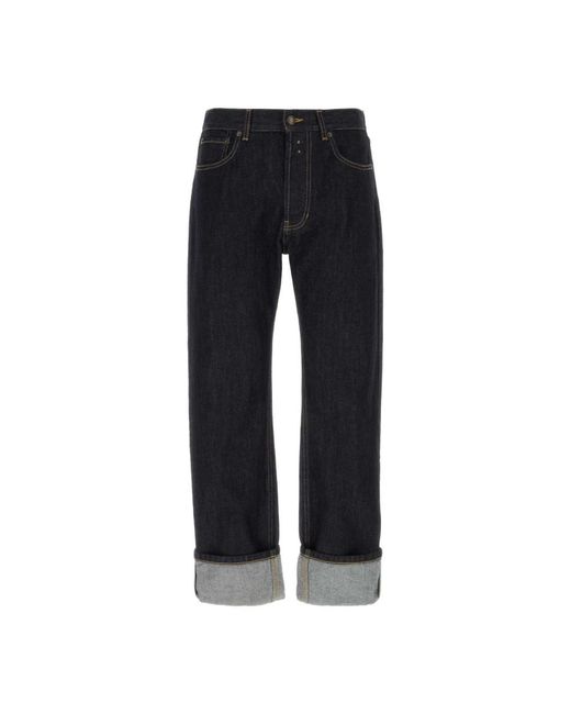 Alexander McQueen Dunkelblaue denim-jeans in Black für Herren