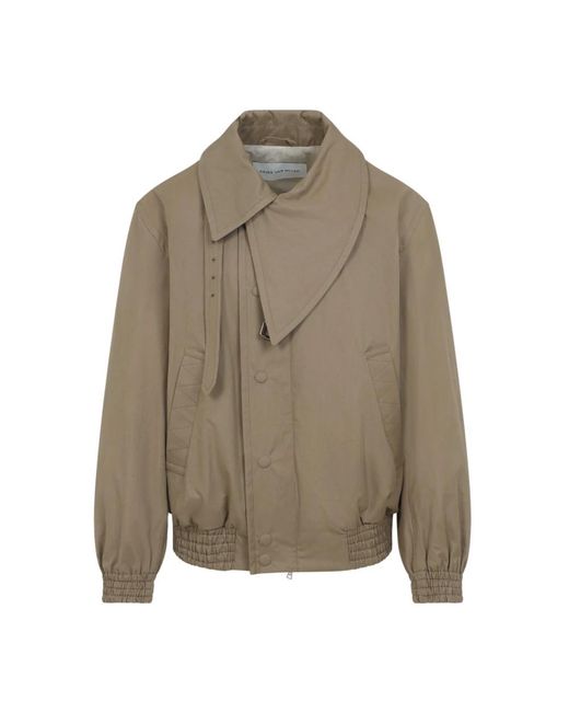 Dries Van Noten Green Bomber Jackets for men