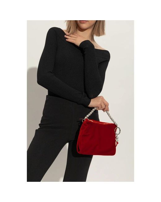 Jimmy Choo Red Callie Handbag