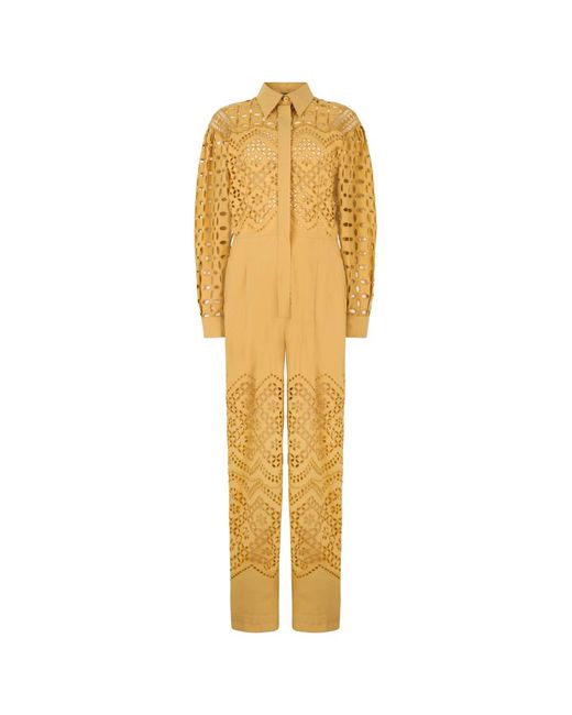 Alberta Ferretti Yellow Jumpsuits