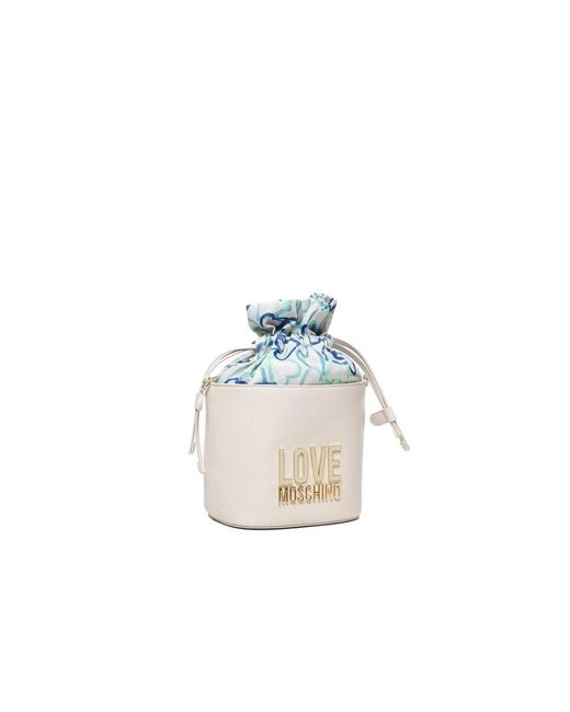 Love Moschino Metallic Bucket Bags