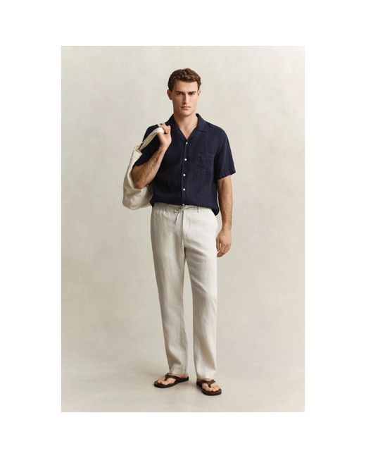 Gant Natural Straight Trousers for men