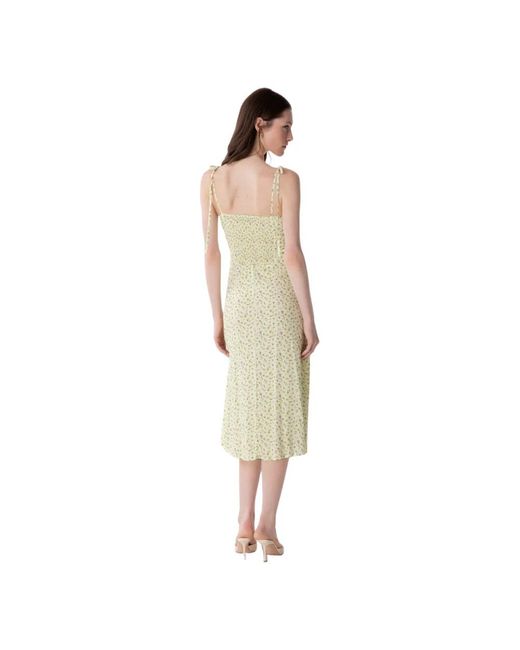 Mar De Margaritas Yellow Midi Dresses