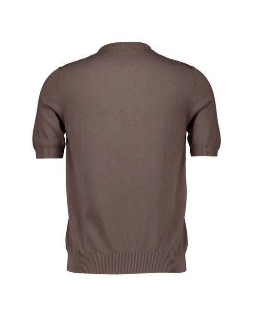 Gran Sasso Brown Round-Neck Knitwear for men