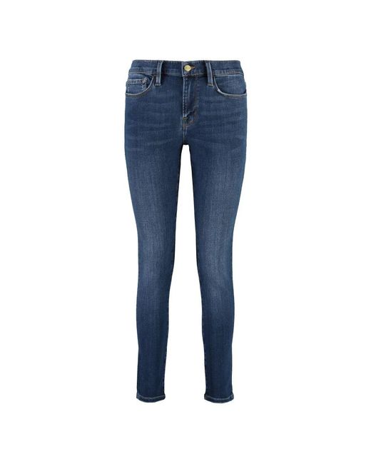 FRAME Blue Slim-Fit Jeans