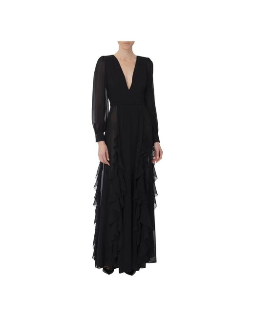 Party Dresses Elisabetta Franchi de color Black