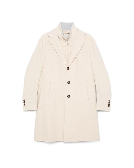 Eleventy Natural Single-Breasted Coats for men