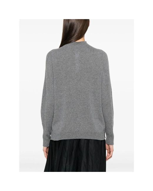 Twinset Gray Mittelgrauer Rollkragenpullover