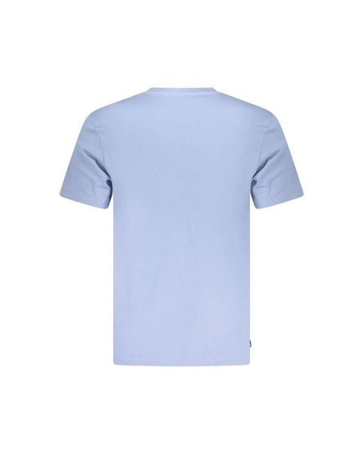 Timberland Blue Cotton Men's T for men