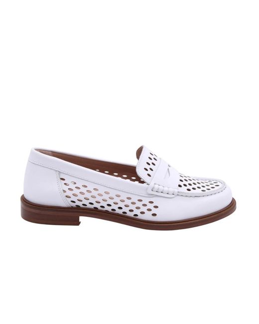 Scapa White Loafers