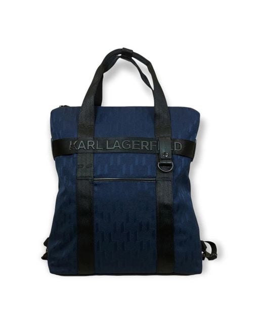 Karl Lagerfeld Blue Backpacks