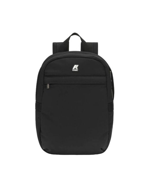 K-Way Black Backpacks for men