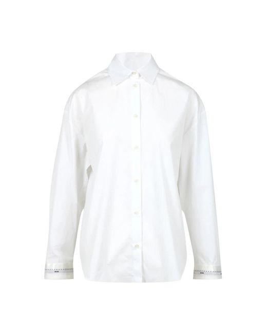 MSGM Oversize Shirt in het White