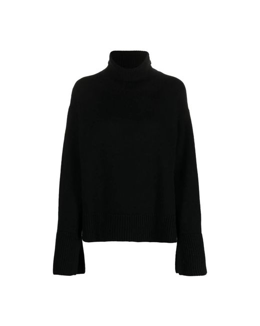 P.A.R.O.S.H. Truien & Vesten ,Zwart ,Wol Turtleneck Trui in het Black