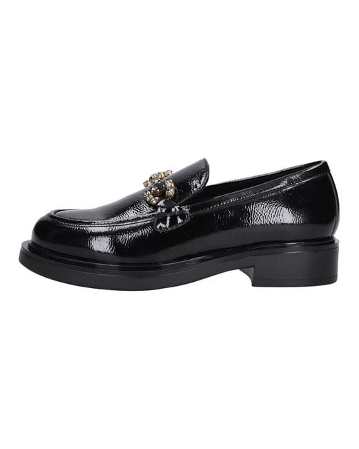 Emanuélle Vee Black Loafers