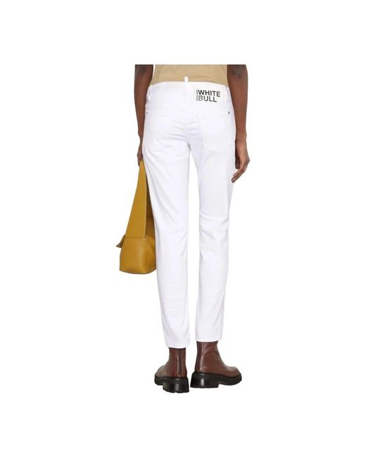Slim-Fit Jeans DSquared² de color White