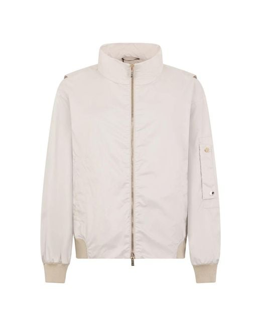 Moorer Natural Bomber Jackets