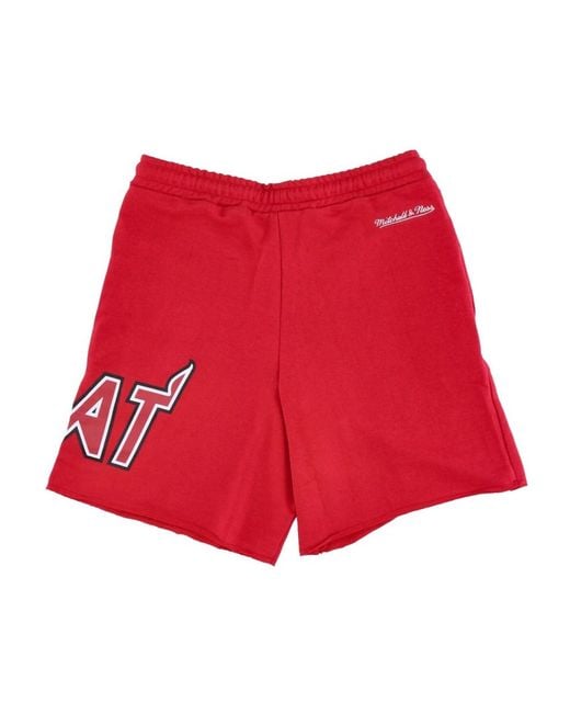 Mitchell & Ness Red Casual Shorts for men