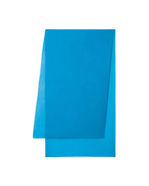 Alberta Ferretti Blue Silk Scarves