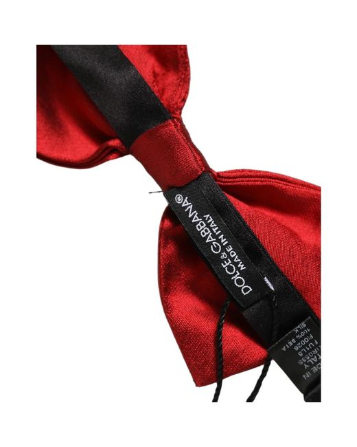 Dolce & Gabbana Red Bow Ties for men