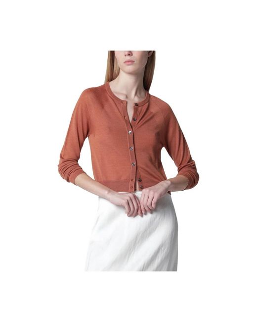Cardigans Roberto Collina de color Brown