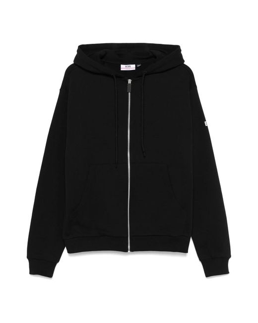 Gcds Hoodies & Sweatvesten ,Zwart ,Zwarte Zip Hoodie Voor Mannen in het Black voor heren
