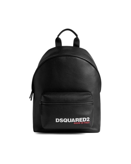 DSquared² Black Backpacks for men