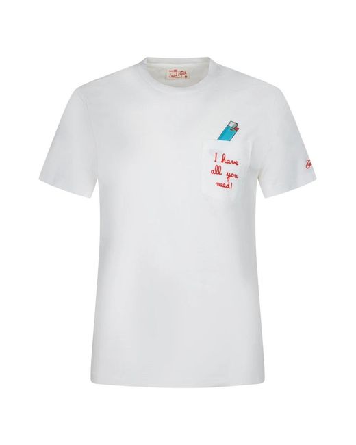 Saint Barth White T-Shirts for men