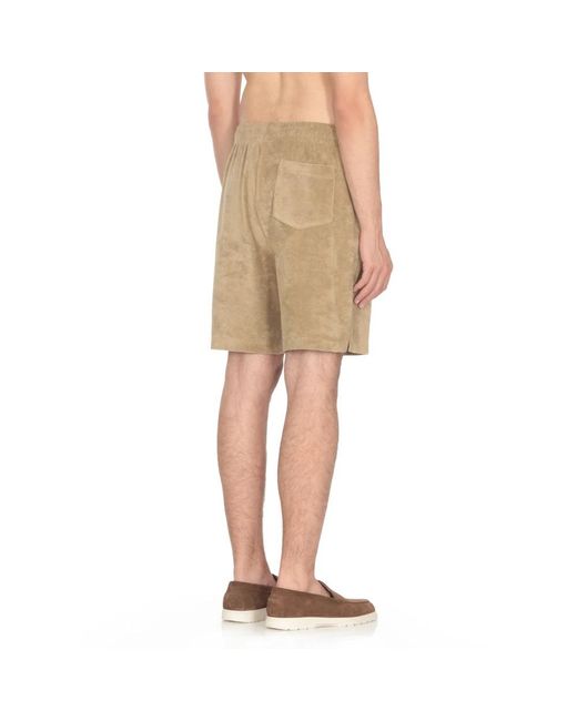 Ralph Lauren Terry cloth bermuda shorts in Natural für Herren