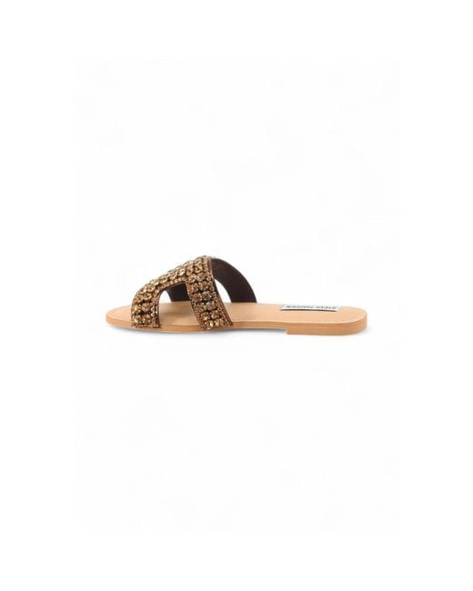 Steve Madden Brown Sliders