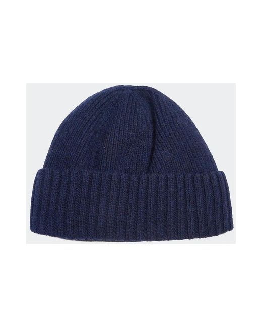Barbour Accessoires ,Blauw ,Wol Effen Kleur Hoed in het Blue