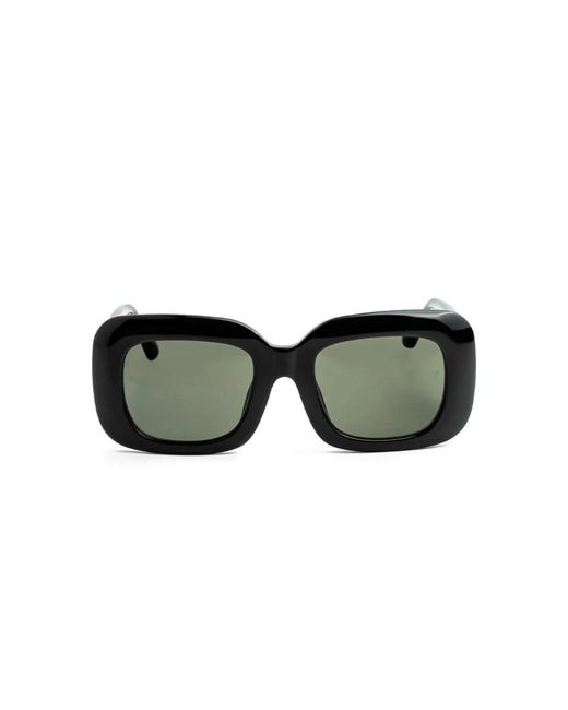 Linda Farrow Green Sunglasses