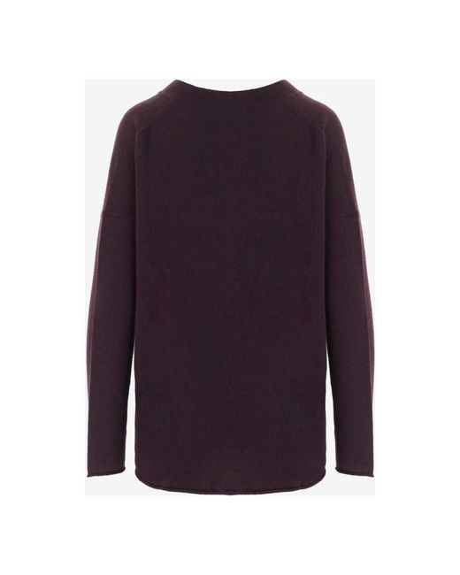 Allude Purple Cashmere Knitwear
