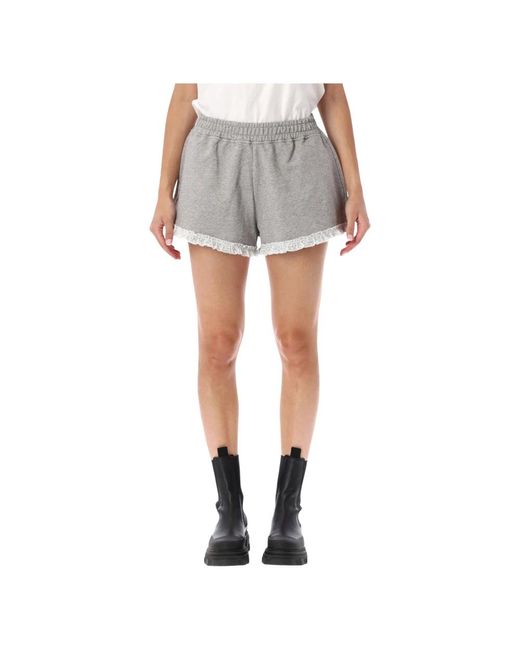 Ganni Gray Short Shorts