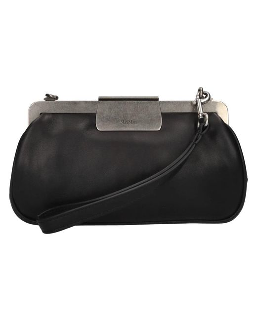 Max Mara Black Clutches