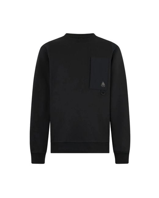 Moose Knuckles Schwarzer Dalon Sweatshirt in Black für Herren