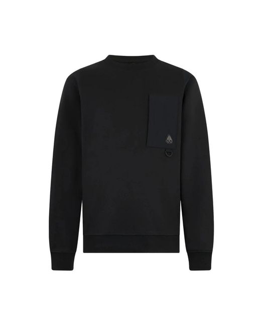 Moose Knuckles Zwarte Dalon Sweatshirt in het Black voor heren